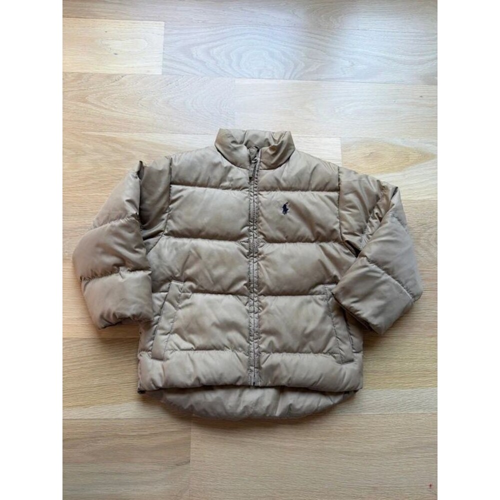 Polo Ralph Lauren boys puffer coat beige size 3 3T